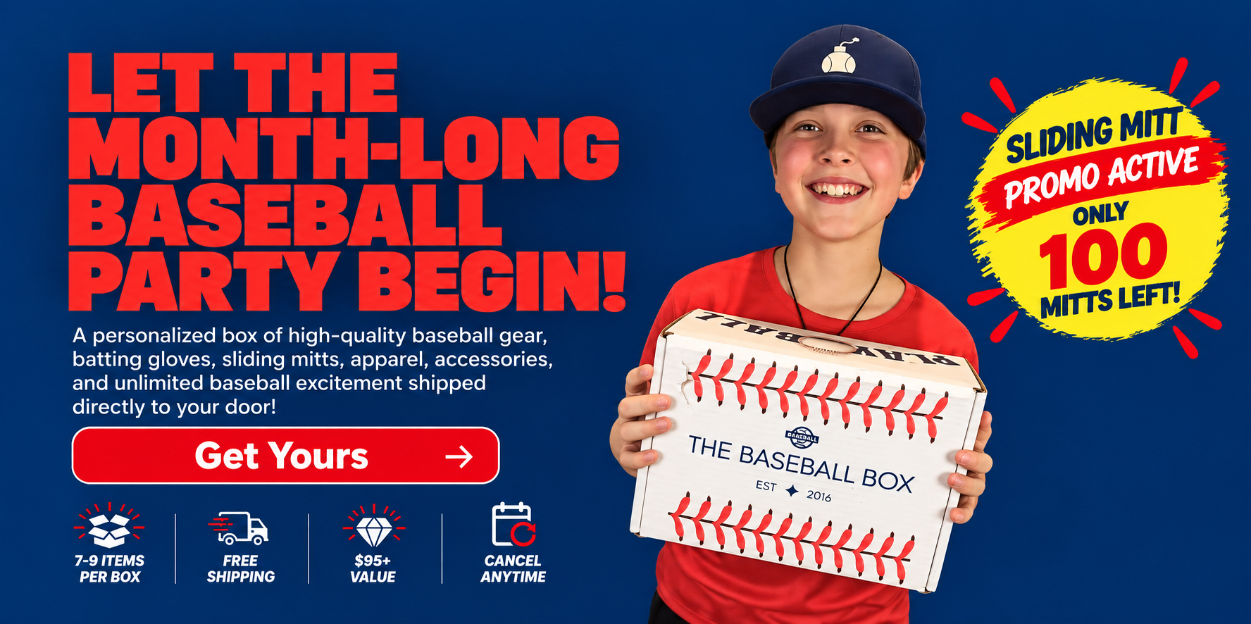 The most exciting way to chase your baseball dreams with a personalized Baseball Box